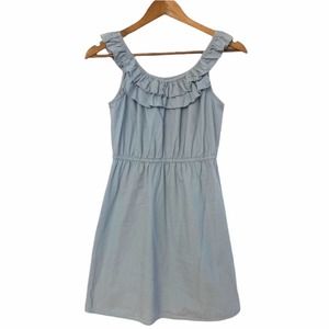 Lily Rose Womens SleevelessChambray Sun Dress Size Small Denim Summer